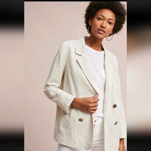 Cartonnier Anthropologie Elegant White Women's Blazer_M